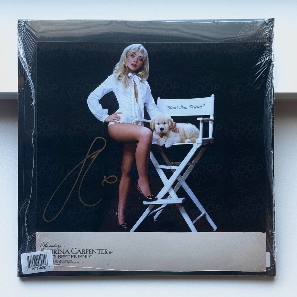 Sabrina Carpenter – Man’s Best Friend  (D2C Alt Cover) Signed B&W Vinyl